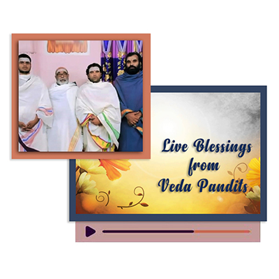 "Live Recorded Blessings from Pandits - Click here to View more details about this Product